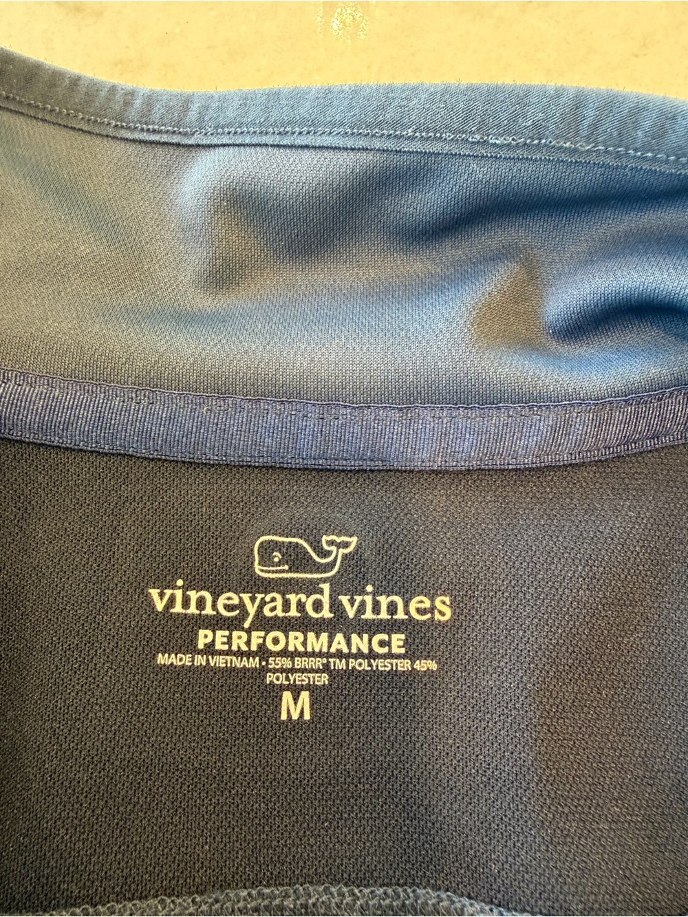 VINEYARD VINESWomen's Navy Half-Zip Performance Top! M - Picture 4 of 7